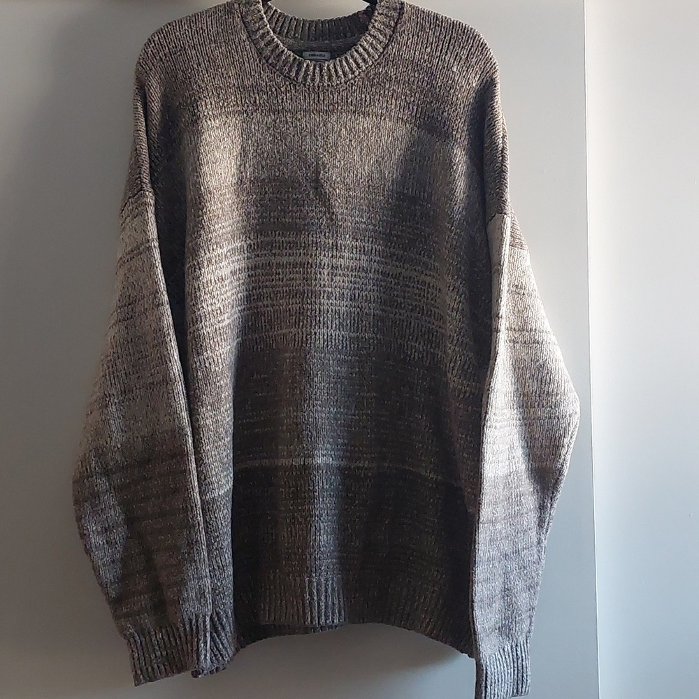 ABERCROMBIE & FITCH X HARRY STYLES Sweater Soft A&F Oversized Gray Stripes XXL